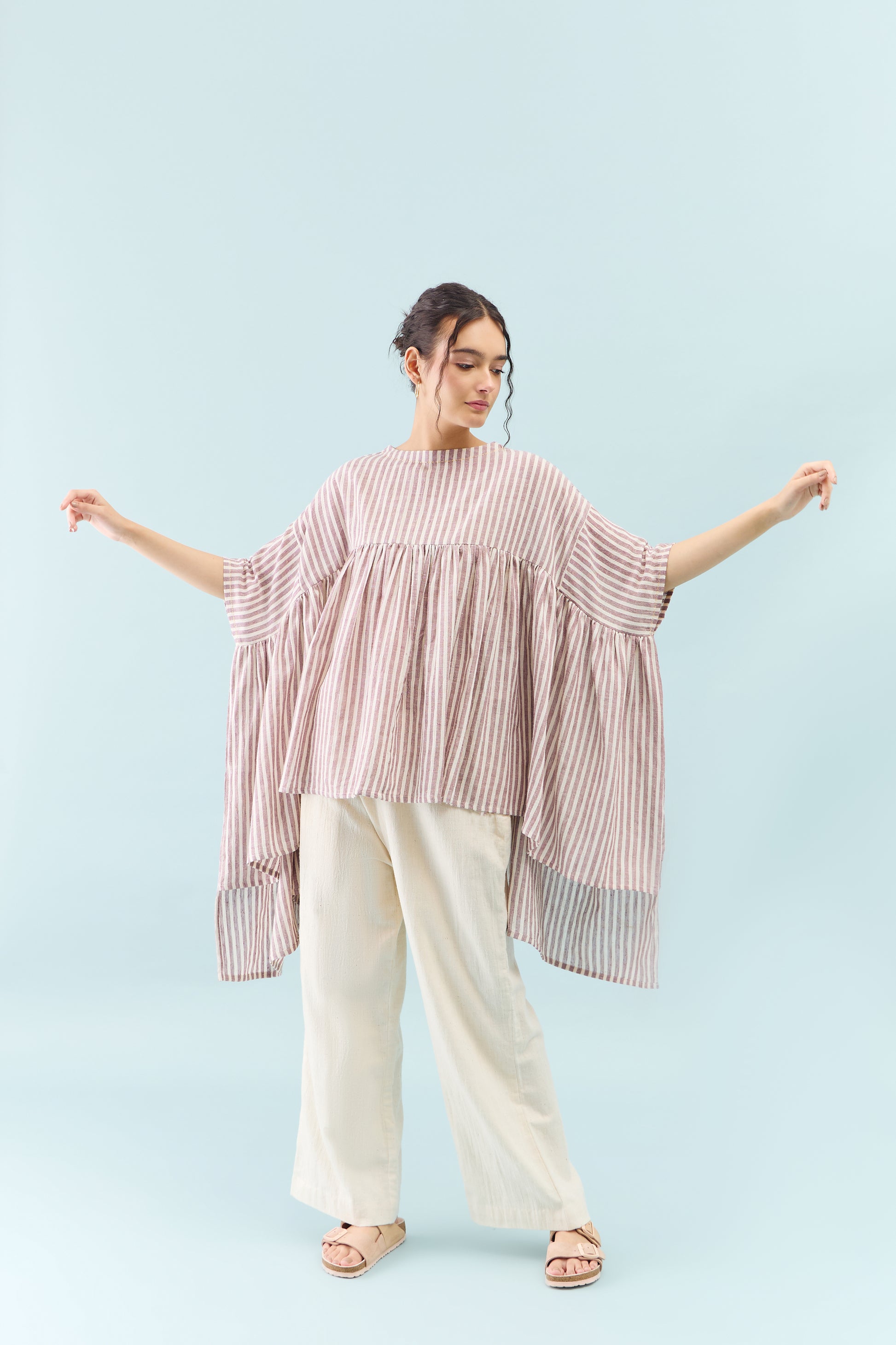 Bomull Wings Purple Top