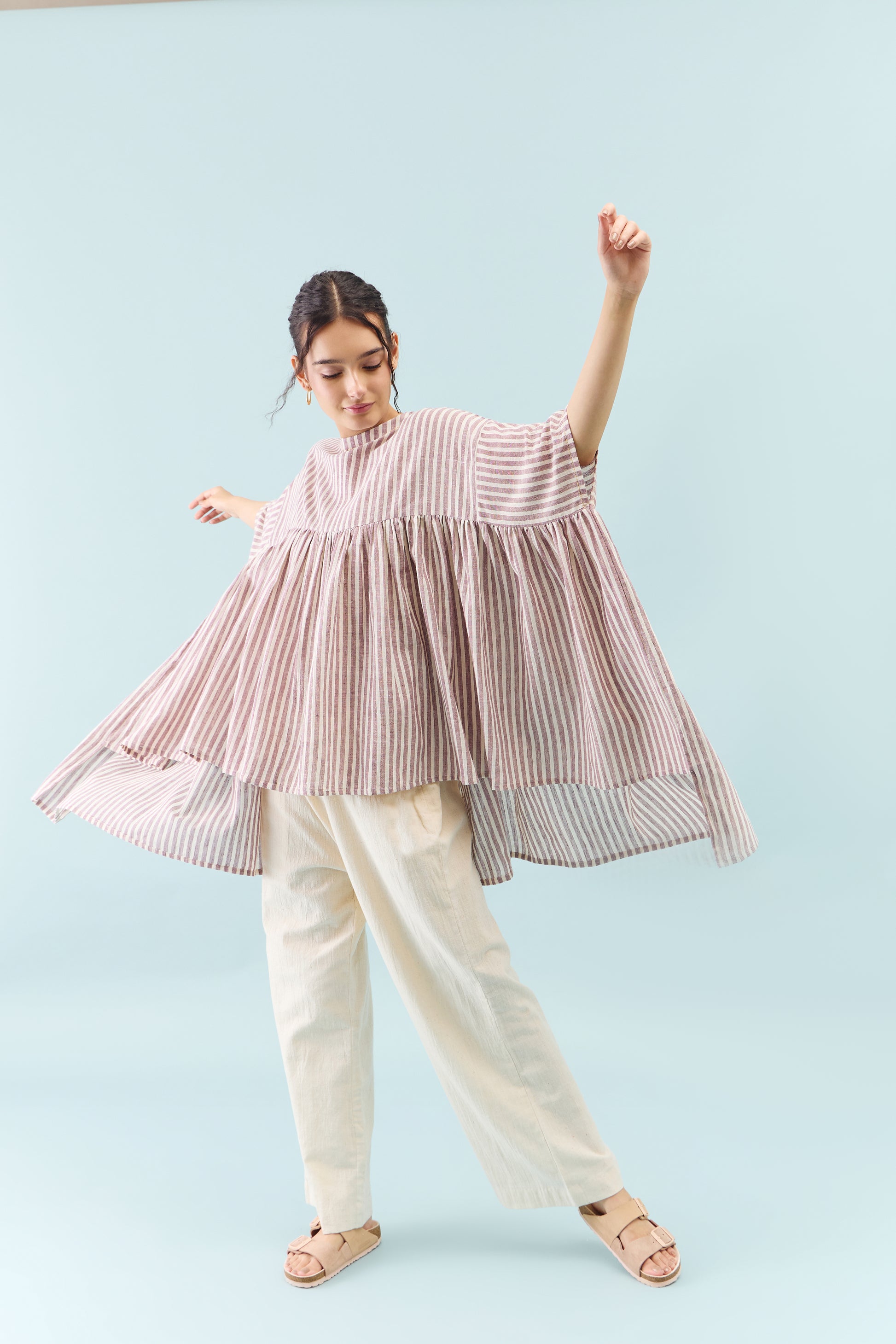 Bomull Wings Purple Top