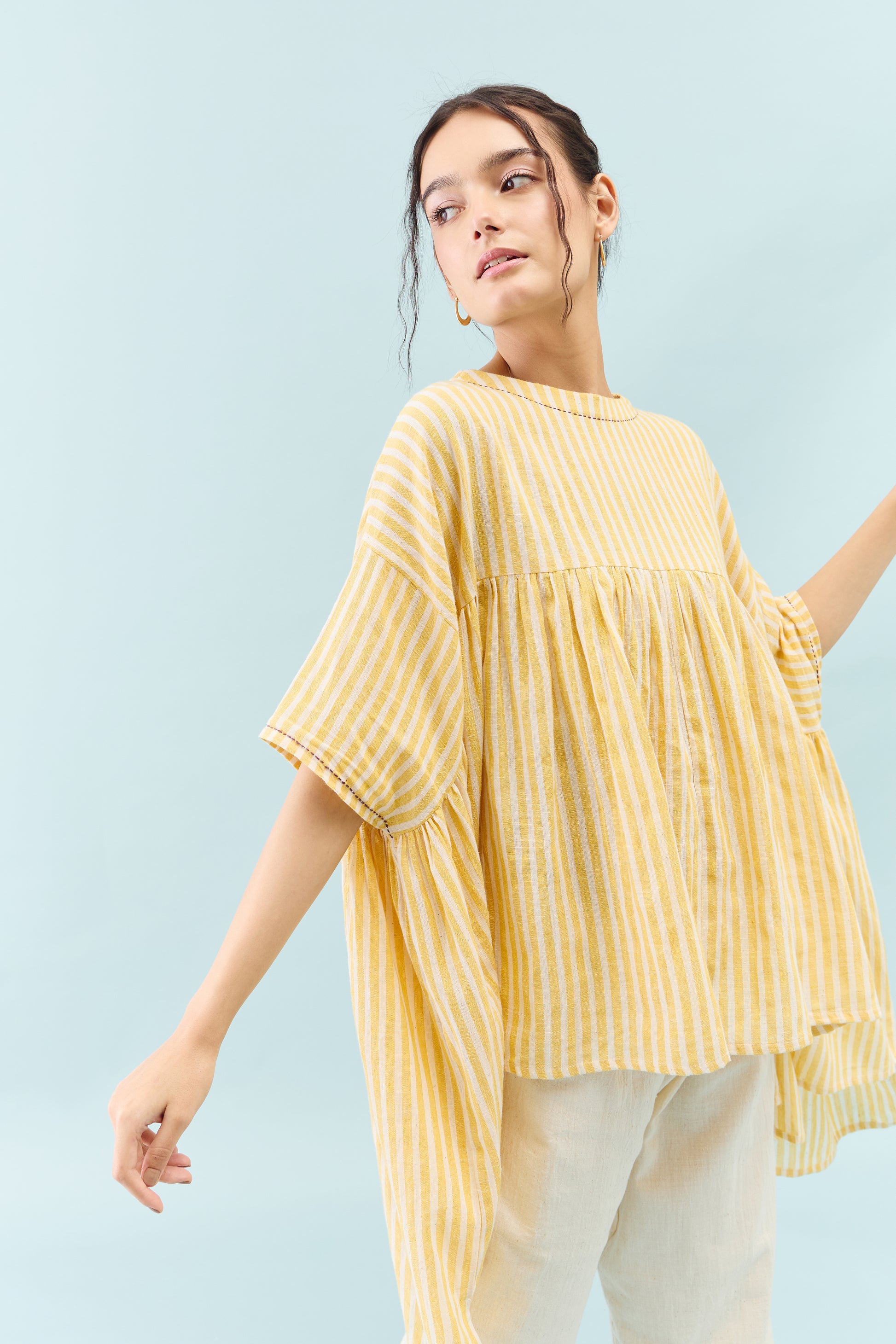 Bomull Wings Yellow Top