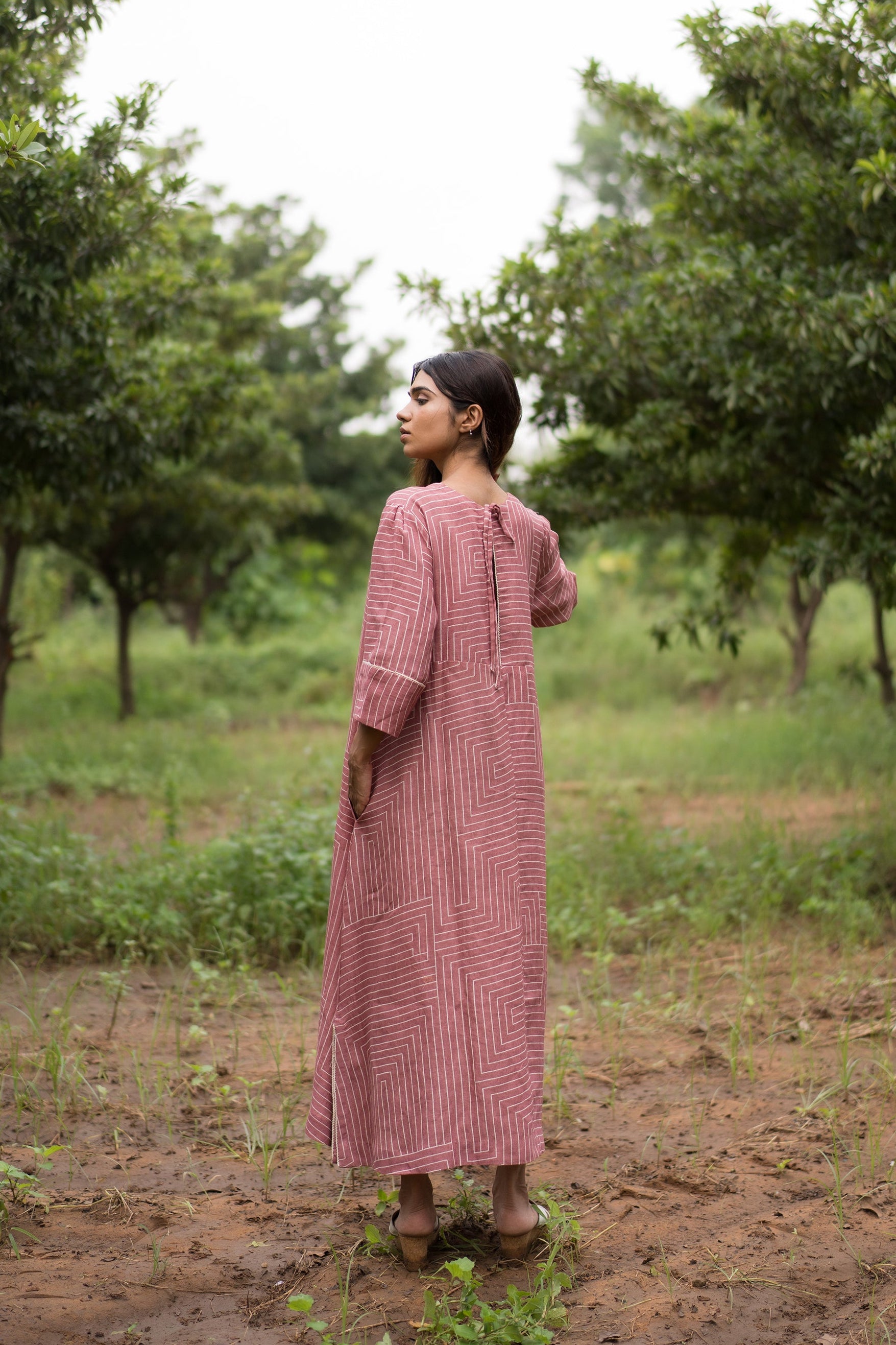 Bougainvillea long dress