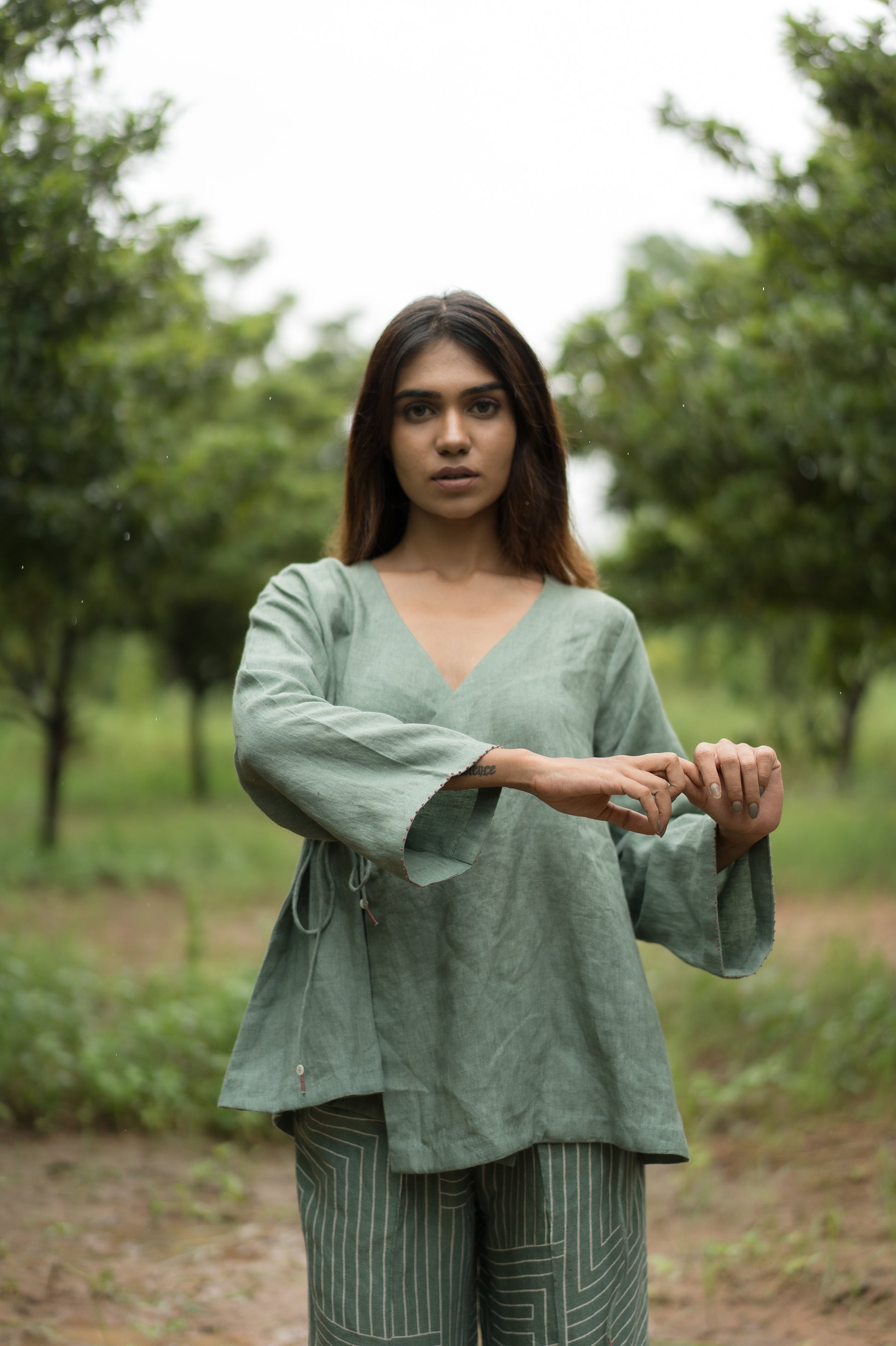 Rose Wrap Top