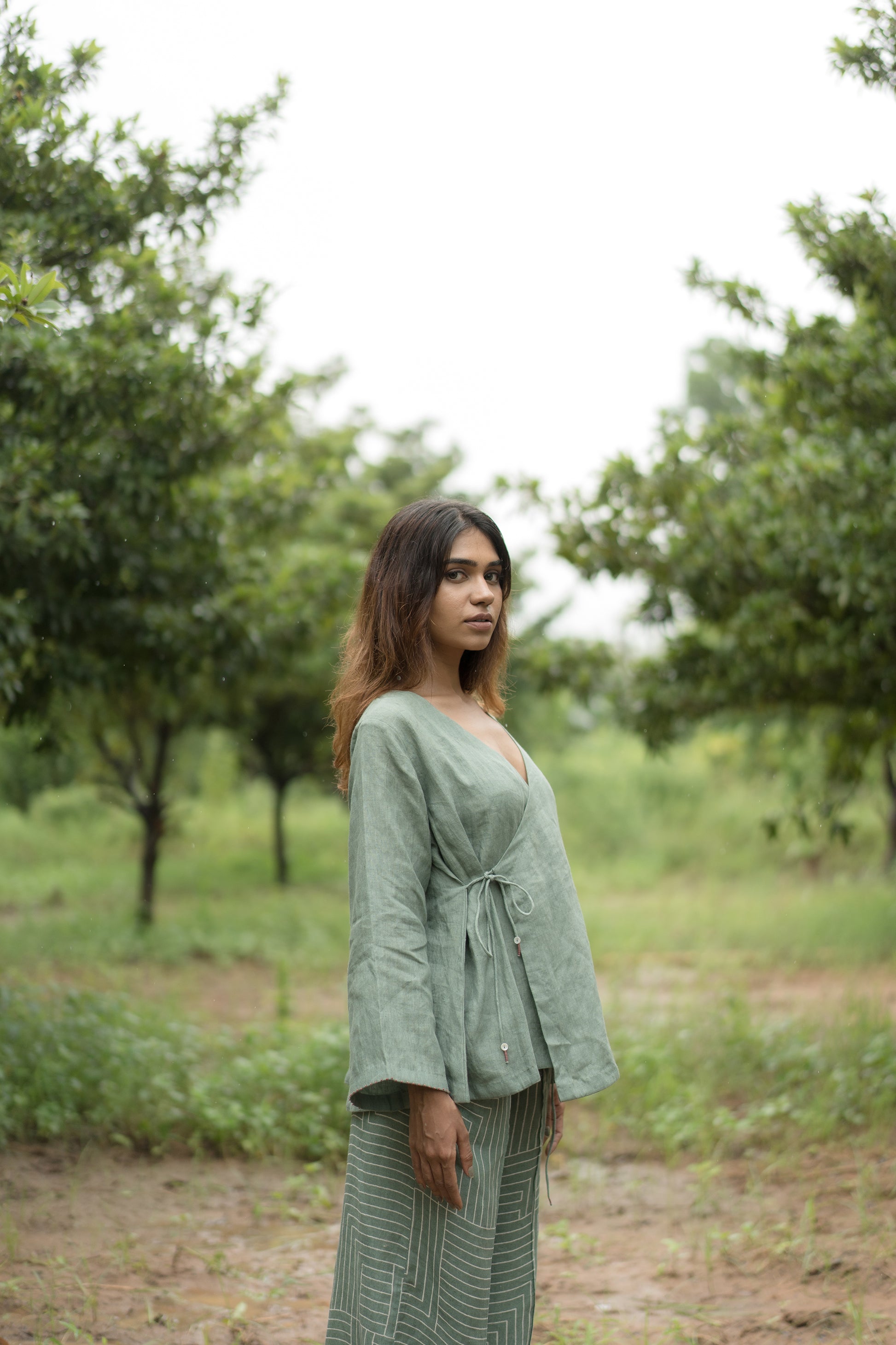 Rose Wrap Top