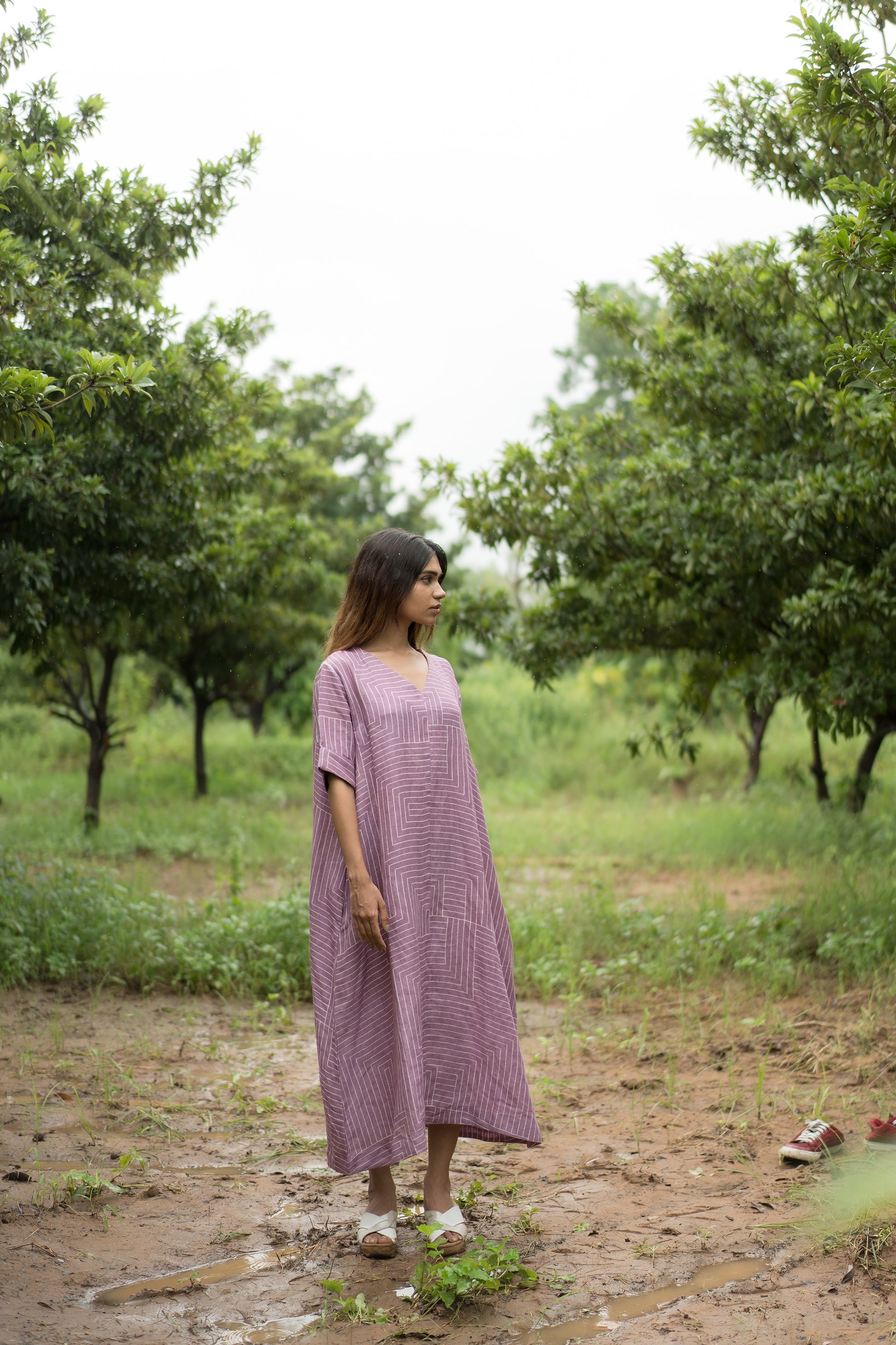 Orchid Kaftan Dress