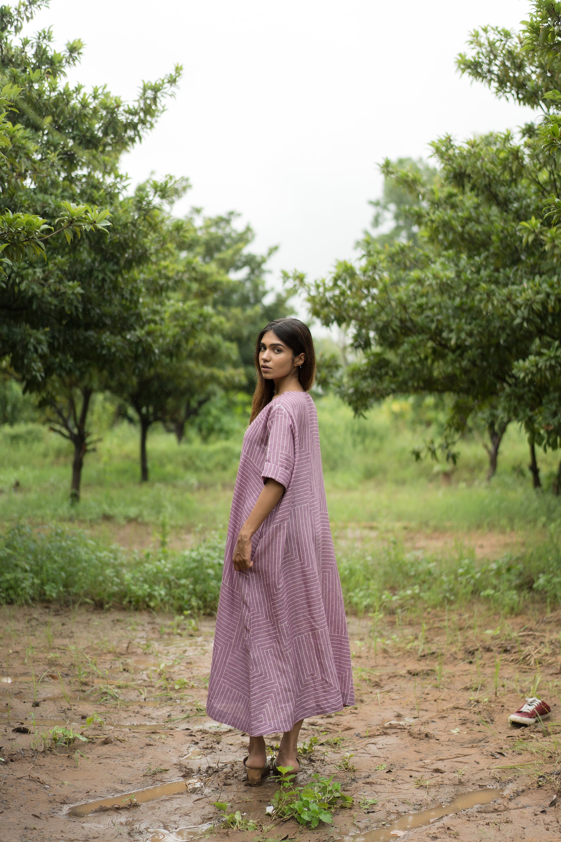 Orchid Kaftan Dress