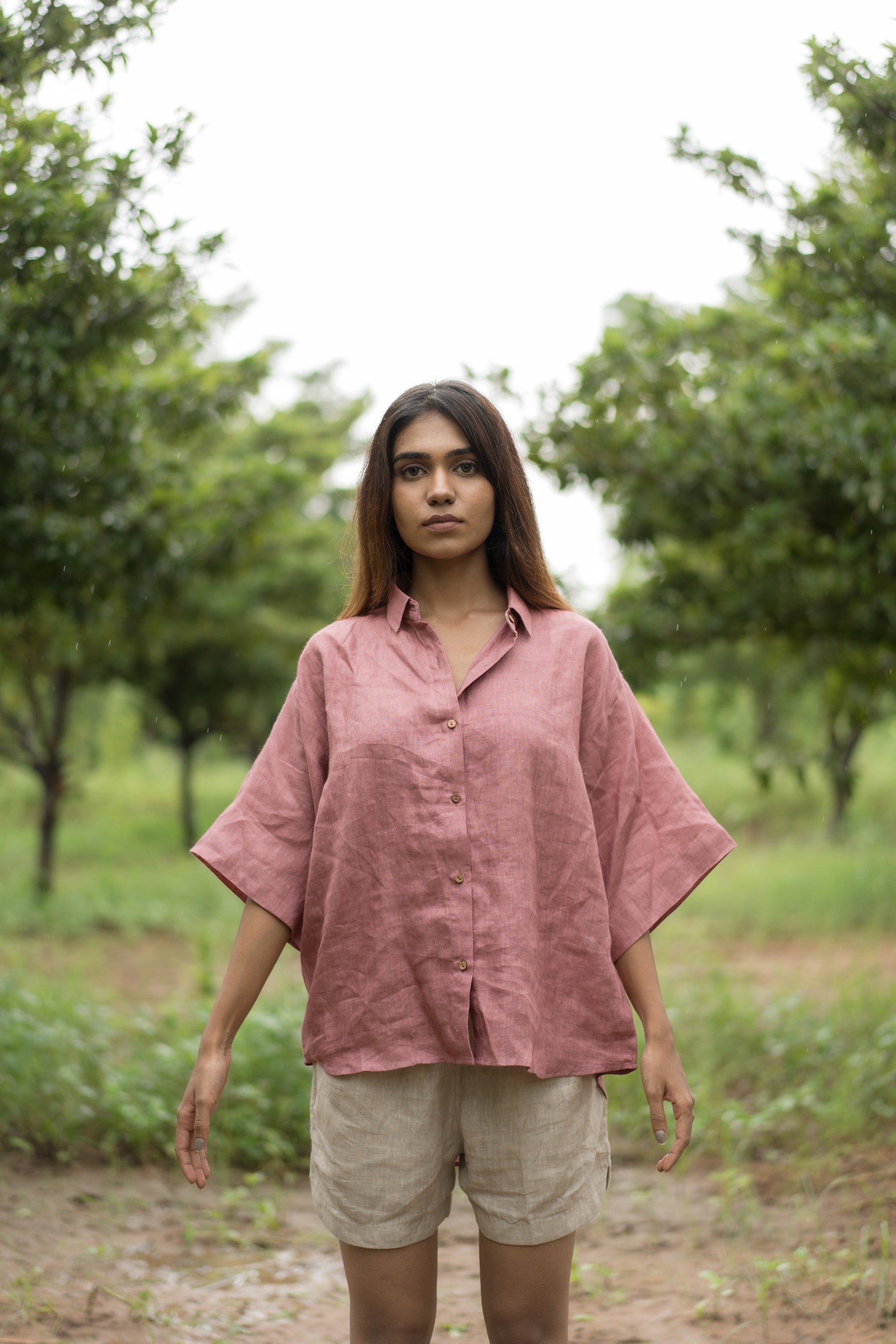 Snowdrop Linen Short Pants
