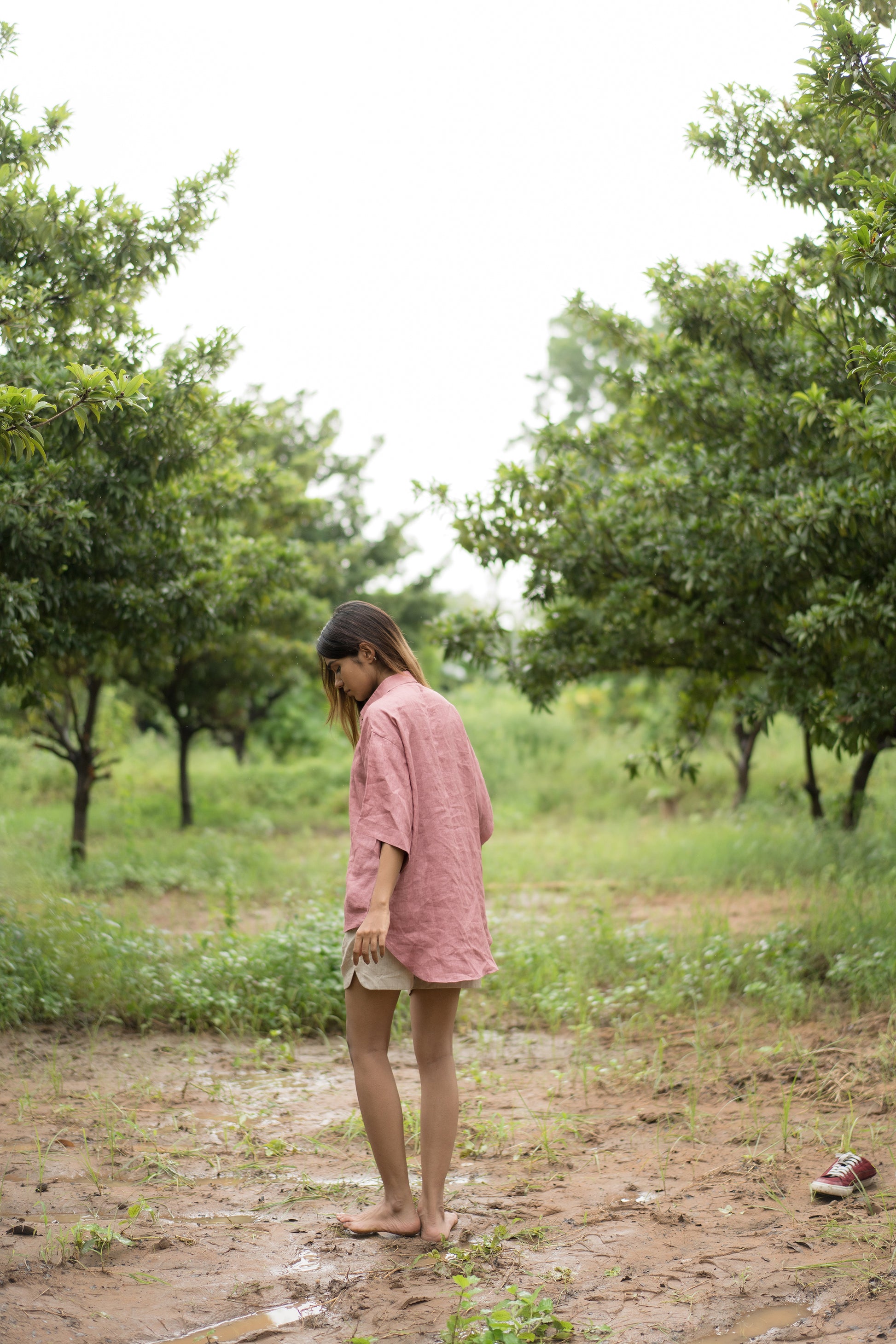 Frangipani Linen Shirt